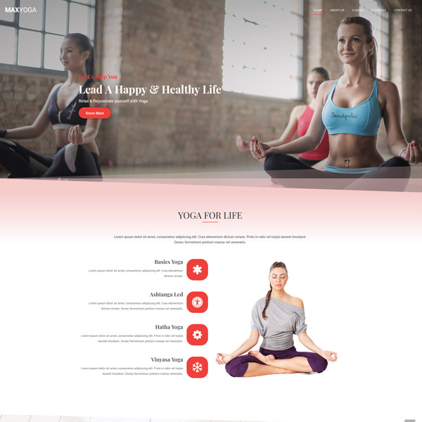 Yoga Wordpress Theme